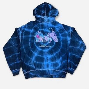 MISBHV Tokio club wear solutions blue tie dye hoodie